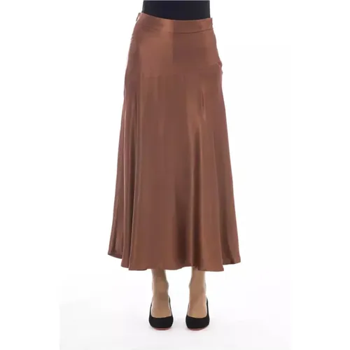 Satin Skirt for Women , female, Sizes: L, S - Alpha Studio - Modalova