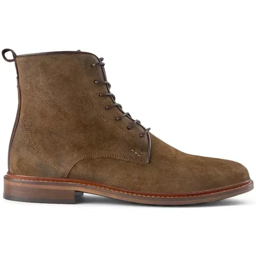 Zeitloser gewachster Wildlederstiefel - Khaki , Herren, Größe: 40 EU - Shoe the Bear - Modalova