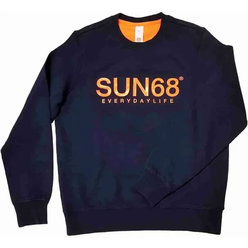 Sweatshirts , Herren, Größe: L - Sun68 - Modalova