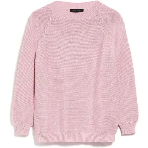 Baumwollpullover in Rosa , Damen, Größe: M - Max Mara Weekend - Modalova