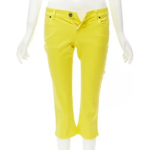 Pre-owned Cotton jeans , female, Sizes: XS - Gucci Vintage - Modalova