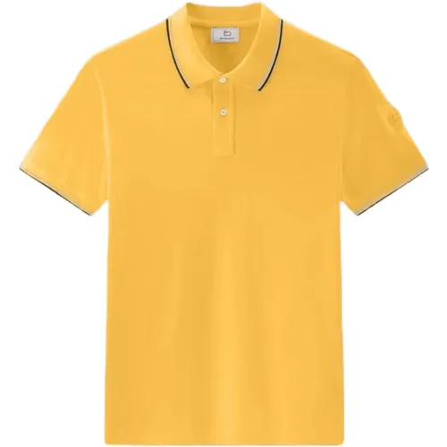 Lässiges Poloshirt mit kontrastierenden Streifen , Herren, Größe: XL - Woolrich - Modalova