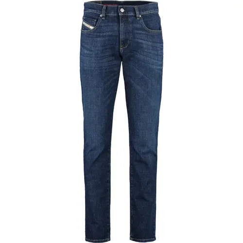 Slim Fit Jeans mit Metall-Details , Herren, Größe: W30 - Diesel - Modalova