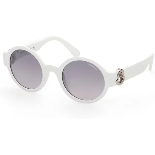 Elegant Sunglasses with Round Lenses , unisex, Sizes: ONE SIZE - Moncler - Modalova