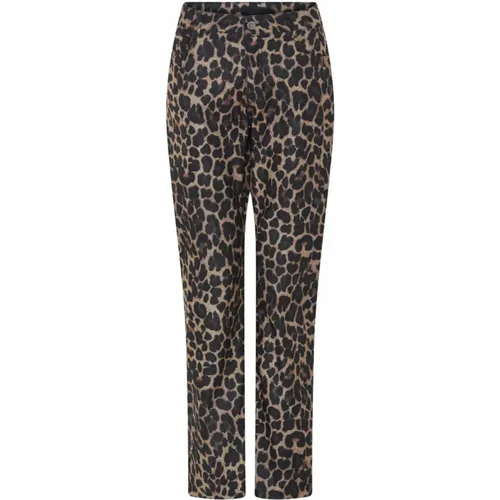 Leo Print Hose , Damen, Größe: XL - C.Ro - Modalova