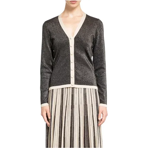 Metallic Strick V-Ausschnitt Cardigan , Damen, Größe: XS - Zimmermann - Modalova