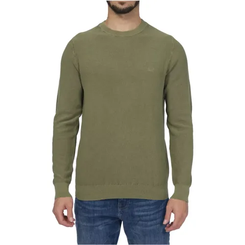 Intage Round Neck Sweater for Men , male, Sizes: M - Sun68 - Modalova