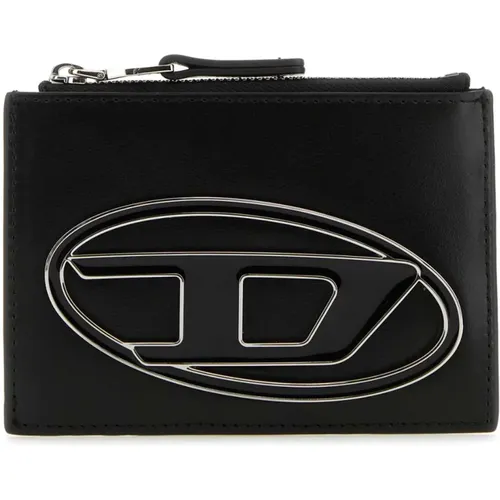 Leather Card Holder , female, Sizes: ONE SIZE - Diesel - Modalova