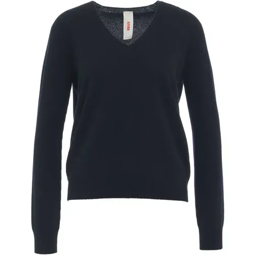 Blaue Kaschmir-Strickpullover Aw24 , Damen, Größe: XS - MVM - Modalova