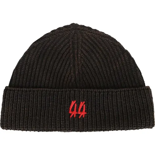 Schwarze Rusty Logo Beanie , Herren, Größe: ONE Size - 44 Label Group - Modalova