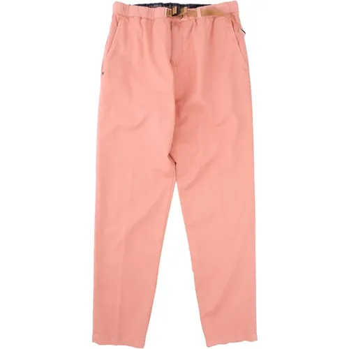 Summer Tapered Fit Cotton-Linen Pants , female, Sizes: 2XL - White Sand - Modalova