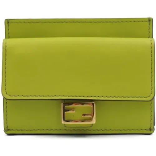 Pre-owned Leather wallets , female, Sizes: ONE SIZE - Fendi Vintage - Modalova