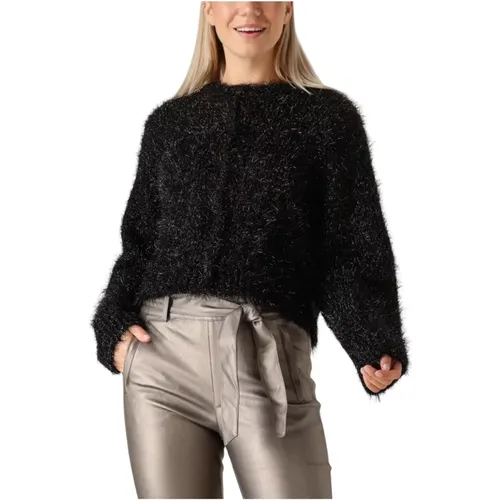 Schwarzer Lynn Cardigan für Frauen , Damen, Größe: XL - Knit-ted - Modalova