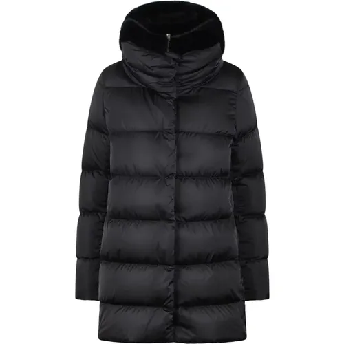 Eco-Fur Doppel-Front Daunenjacke - Herno - Modalova