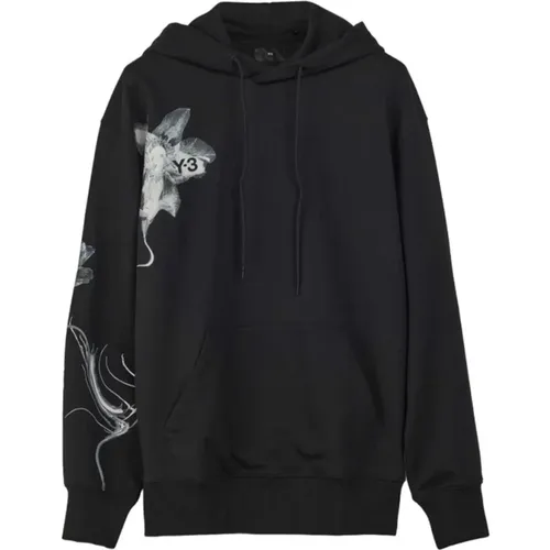 Oversize Hoodie with Graphic Logo , male, Sizes: M, L - Y-3 - Modalova