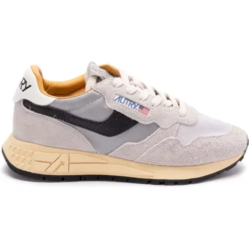 Stylish Panelled Sneakers in Silver , female, Sizes: 8 UK, 6 UK, 3 UK, 5 UK - Autry - Modalova