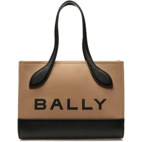 Tasche mit Color-Block Design und Logo-Print - Bally - Modalova