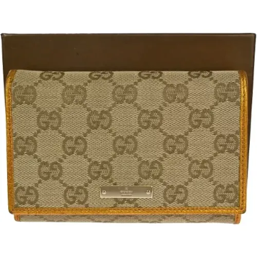 Pre-owned Canvas wallets , female, Sizes: ONE SIZE - Gucci Vintage - Modalova