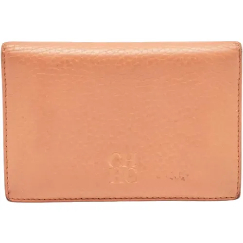 Pre-owned Leather wallets , female, Sizes: ONE SIZE - Carolina Herrera Pre-owned - Modalova