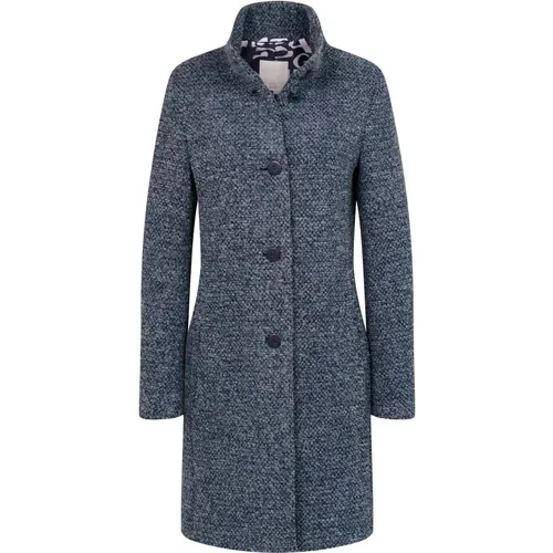 Elegant Wool Coat with Stand Collar , female, Sizes: S, 3XL - Bugatti - Modalova