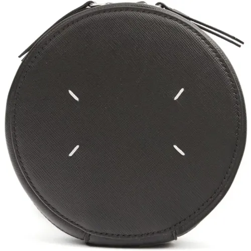 Leather Circle Bag , unisex, Sizes: ONE SIZE - Maison Margiela - Modalova