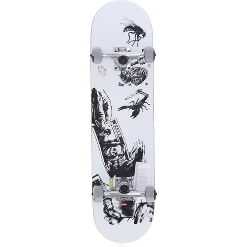 Hard Luck Skateboard Assembled White/Black , unisex, Sizes: ONE SIZE - Globe - Modalova