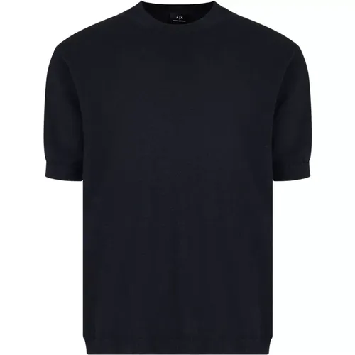 Knit T-Shirt , male, Sizes: M, 2XL, XL - Armani Exchange - Modalova