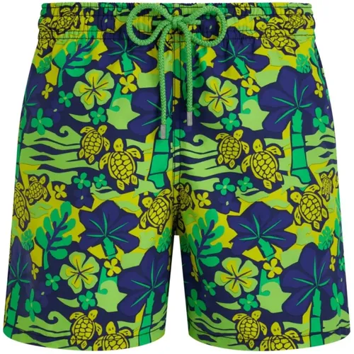 Monoi Turtles Swim Shorts for Men , male, Sizes: L, M, XL - Vilebrequin - Modalova