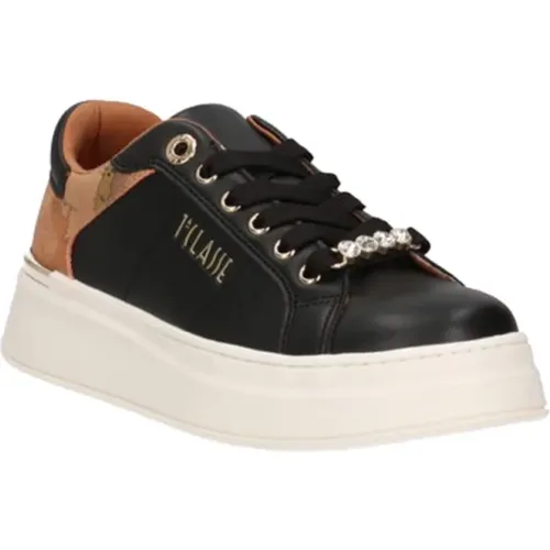 Schwarze Sneakers mit Modernem Design , Damen, Größe: 37 EU - Alviero Martini 1a Classe - Modalova