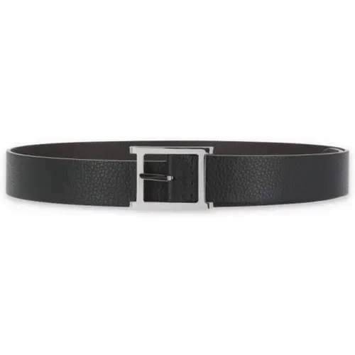 Pebbled Leather Reversible Belt , male, Sizes: 105 CM, 95 CM - Orciani - Modalova