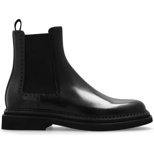 Leather Chelsea Boots , male, Sizes: 9 UK, 8 1/2 UK, 11 UK, 7 1/2 UK, 7 UK, 8 UK - Dolce & Gabbana - Modalova