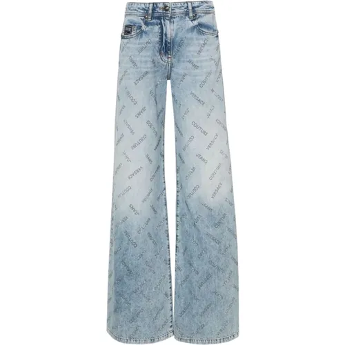 Blaue Jeans für Stilvolles Aussehen , Damen, Größe: W25 - Versace Jeans Couture - Modalova