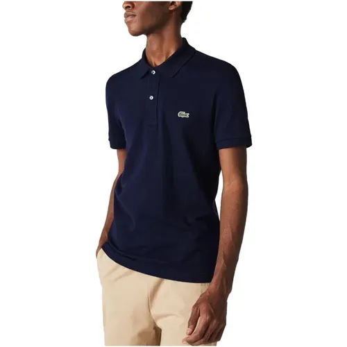 Navy Polo Shirt , Herren, Größe: L - Lacoste - Modalova