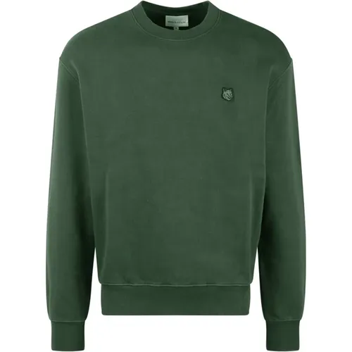 Bold FOX Head Patch Comfort Sweatshirt , male, Sizes: S, M, XL, L - Maison Kitsuné - Modalova
