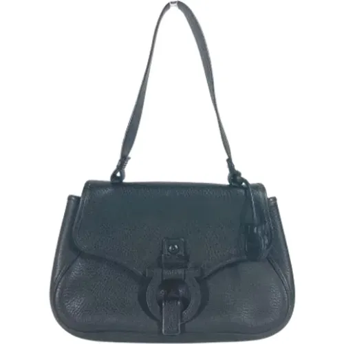 Pre-owned Leather shoulder-bags , female, Sizes: ONE SIZE - Salvatore Ferragamo Pre-owned - Modalova