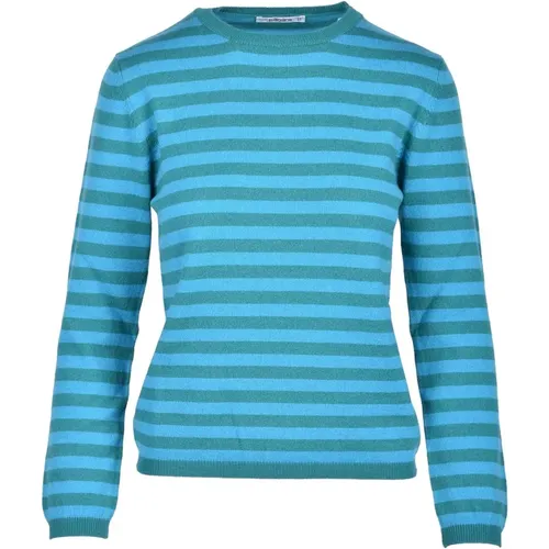 Verde/Azzurro Sweater for Women , female, Sizes: S - Kangra - Modalova