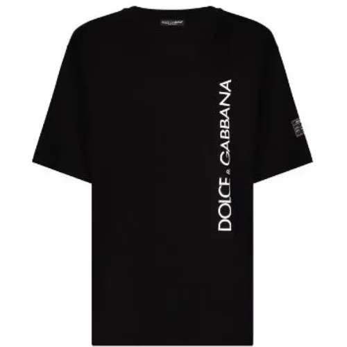 Schwarze T-Shirts und Polos von , Herren, Größe: M - Dolce & Gabbana - Modalova
