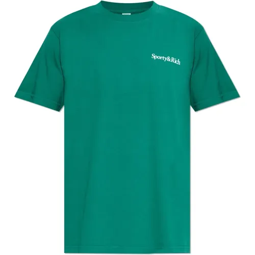 T-Shirt aus der Wall Street Kollektion , unisex, Größe: M - Sporty & Rich - Modalova