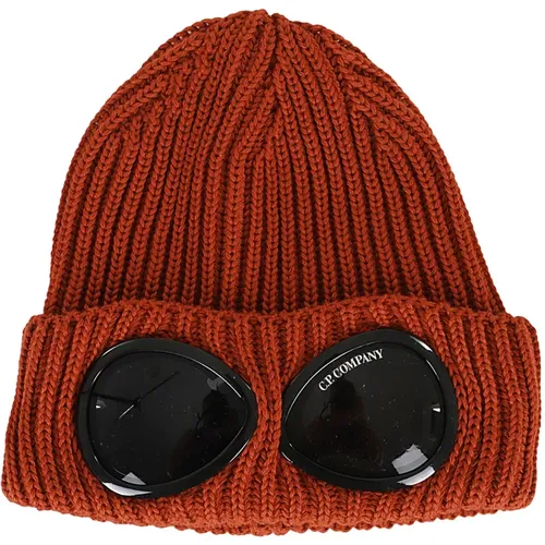 Merino Wool Goggle Beanie , male, Sizes: ONE SIZE - C.P. Company - Modalova