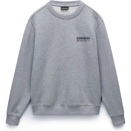 Premium Baumwoll-Sweatshirt mit Grafik - Napapijri - Modalova