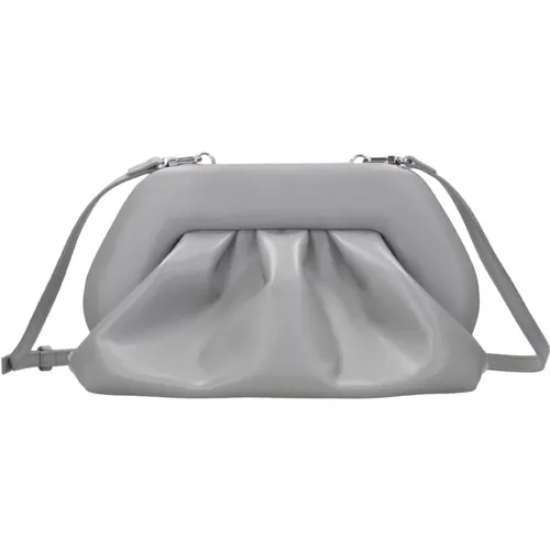 Vegane Stoff Clutch Tasche, Grau - THEMOIRè - Modalova