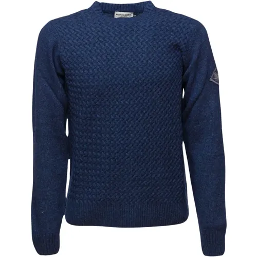 Crewneck Wool Sweater , male, Sizes: XS - Roy Roger's - Modalova