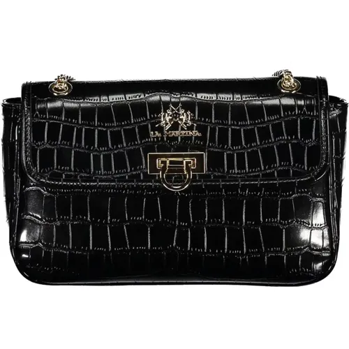 Elegant Chain Shoulder Bag with Contrasting Accents , female, Sizes: ONE SIZE - LA MARTINA - Modalova