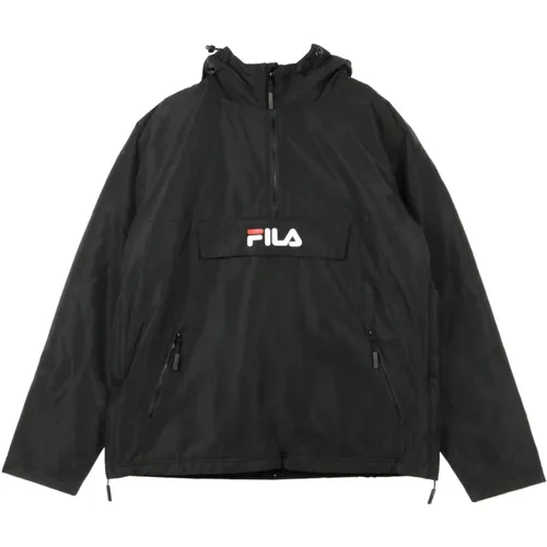 Schwarze Herrenjacke , Herren, Größe: M - Fila - Modalova