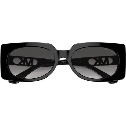 Trendige Rechteckige Sonnenbrille Bordeaux , unisex, Größe: 56 MM - Michael Kors - Modalova