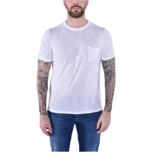 Lightweight Crewneck T-Shirt with Pocket , male, Sizes: M, L, S - Blauer - Modalova