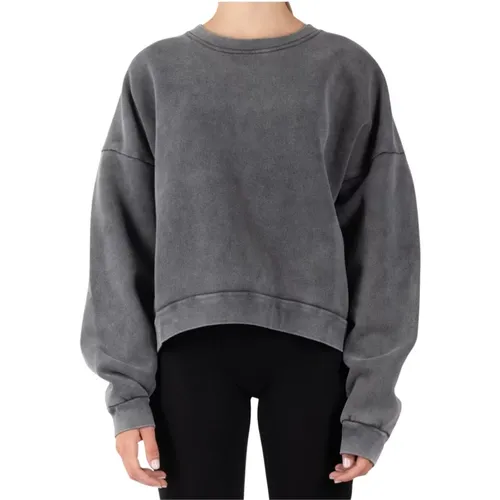 Grauer Baumwollpullover Ci0137 , Damen, Größe: XS - Acne Studios - Modalova