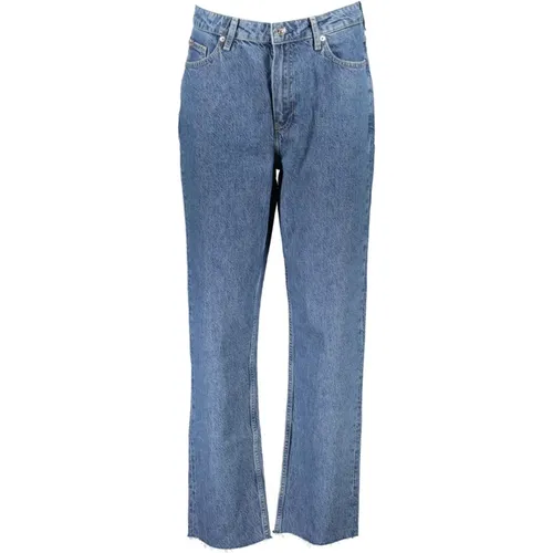 Klassische Blaue Gerades Jeans 5 Taschen , Damen, Größe: W31 L30 - Tommy Hilfiger - Modalova