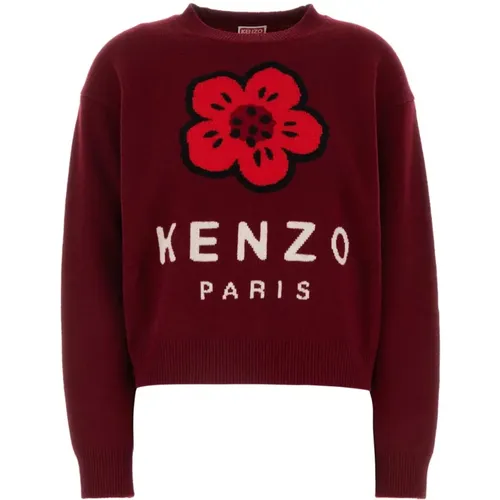 Gemütlicher Grape Wollpullover , Damen, Größe: M - Kenzo - Modalova