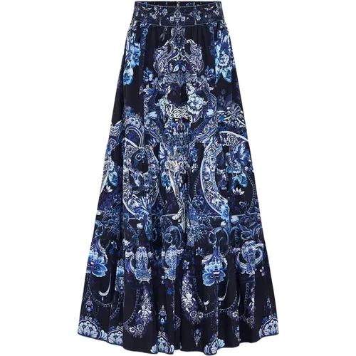 Delft Dynasty Tiered Skirt , female, Sizes: M - Camilla - Modalova
